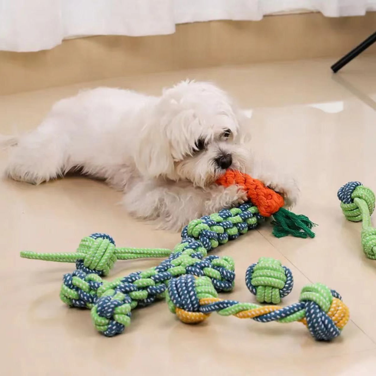 dog toy | chew rope strong and bite-resistant dog teething stick