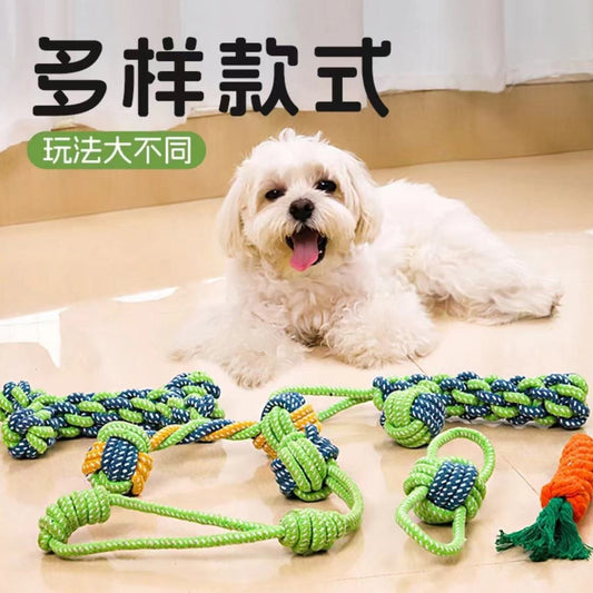 dog toy | chew rope strong and bite-resistant dog teething stick